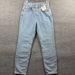 Ragged Priest Jeans Womens 28 High Rise Mom Jeans Straight Leg Denim NWT